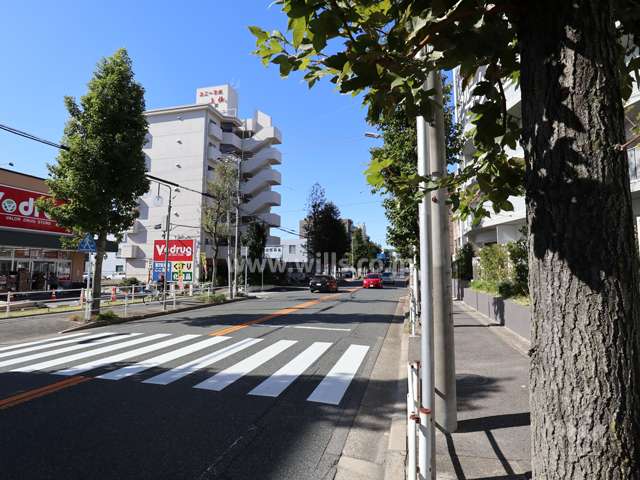 敷地南側の前面道路