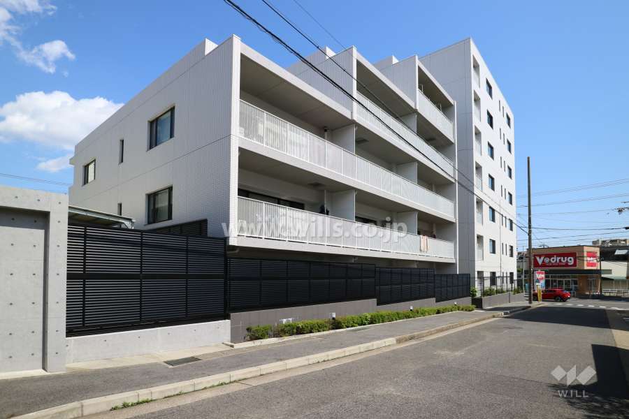 シティハウス上社ヒルズの外観（北西側から）