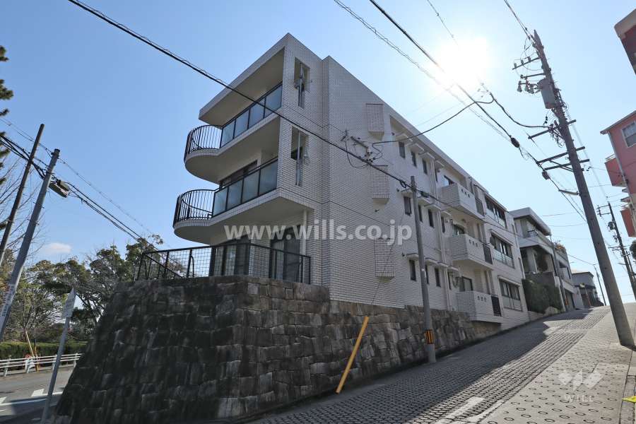 集合邸宅西里の外観(北西側から)