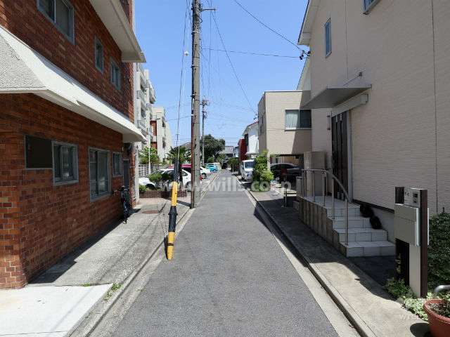 敷地東側前面道路