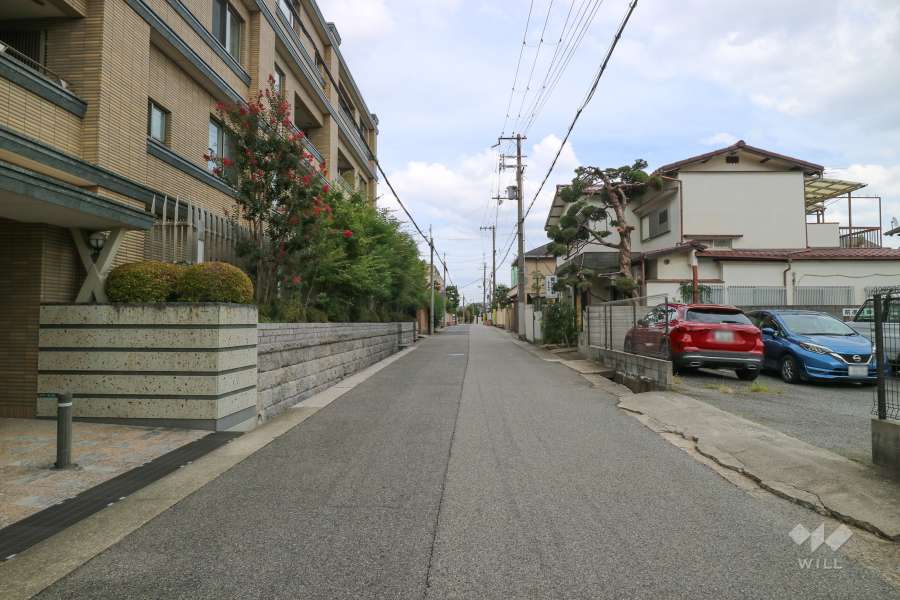 敷地南側の前面道路