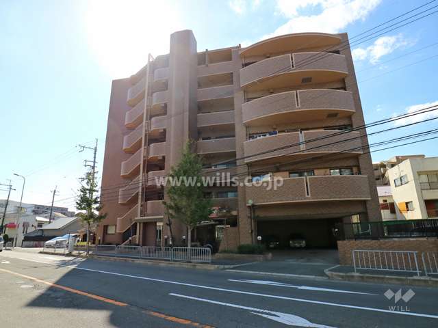 アピエ夕日丘マンションの外観(北東側から)