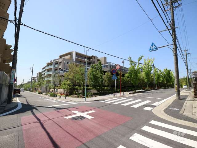 ヴィラス星ヶ丘の森の遠景(北東側から)