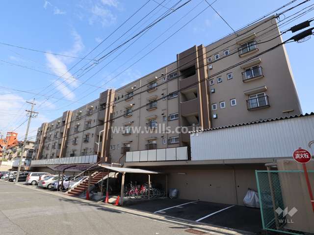 廻間公園マンションの外観(北西側から)