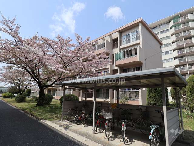 猪子石南住宅4号棟の外観(南東側から)