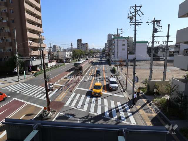 敷地北側前面道路