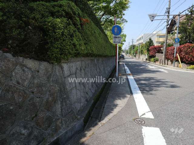 敷地北側の前面道路