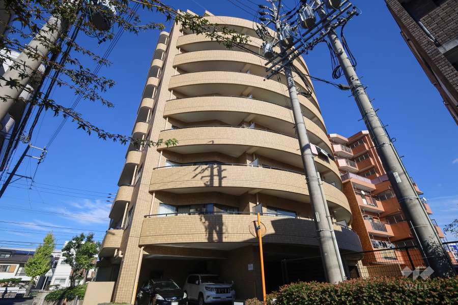 朝日プラザ川名の外観（南西側から）