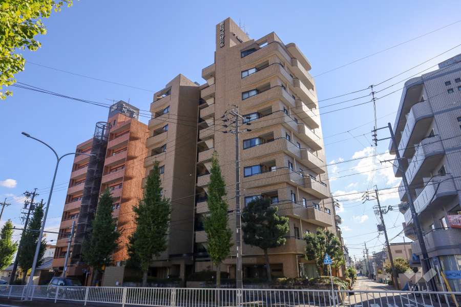 朝日プラザ川名の外観（北西側から）