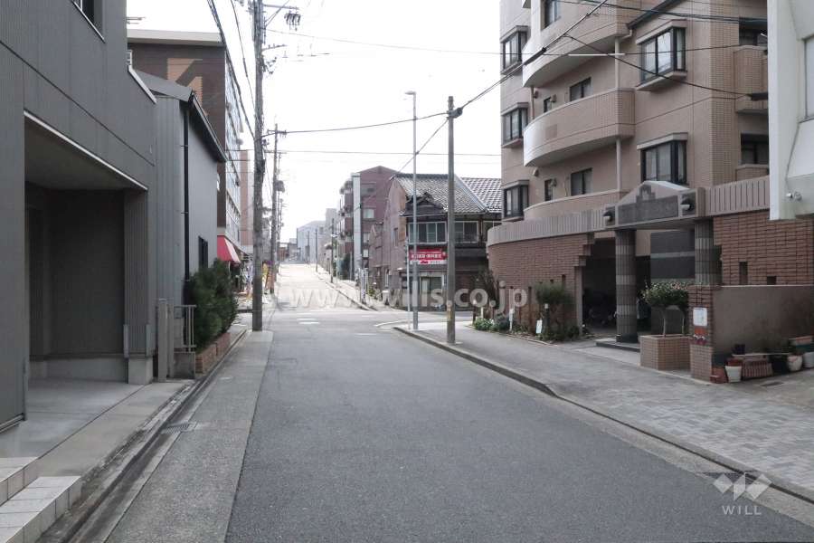 敷地東側前面道路
