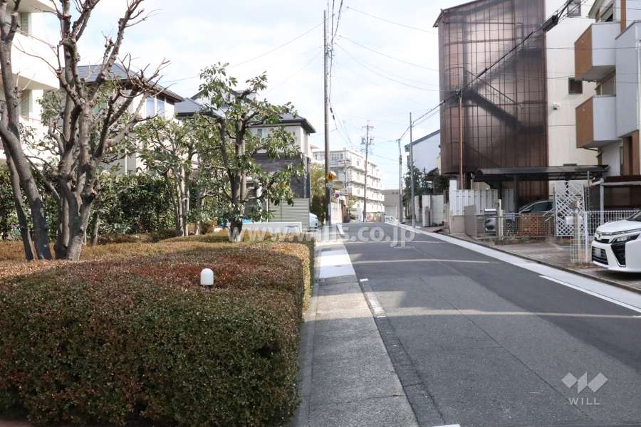 敷地南側の前面道路