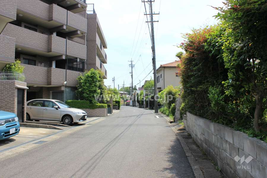 敷地東側の前面道路