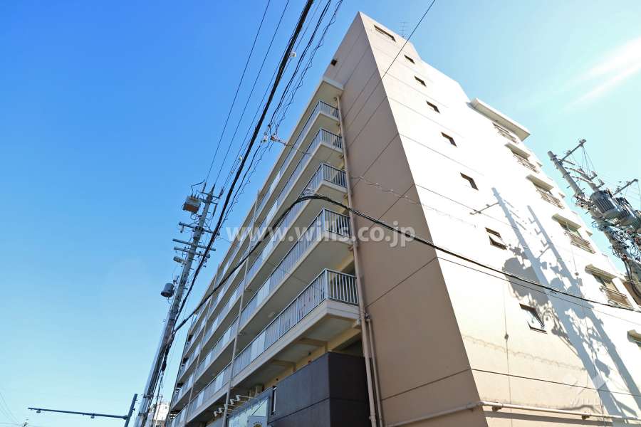 川名ダイヤハイツA棟の外観(北西側から)
