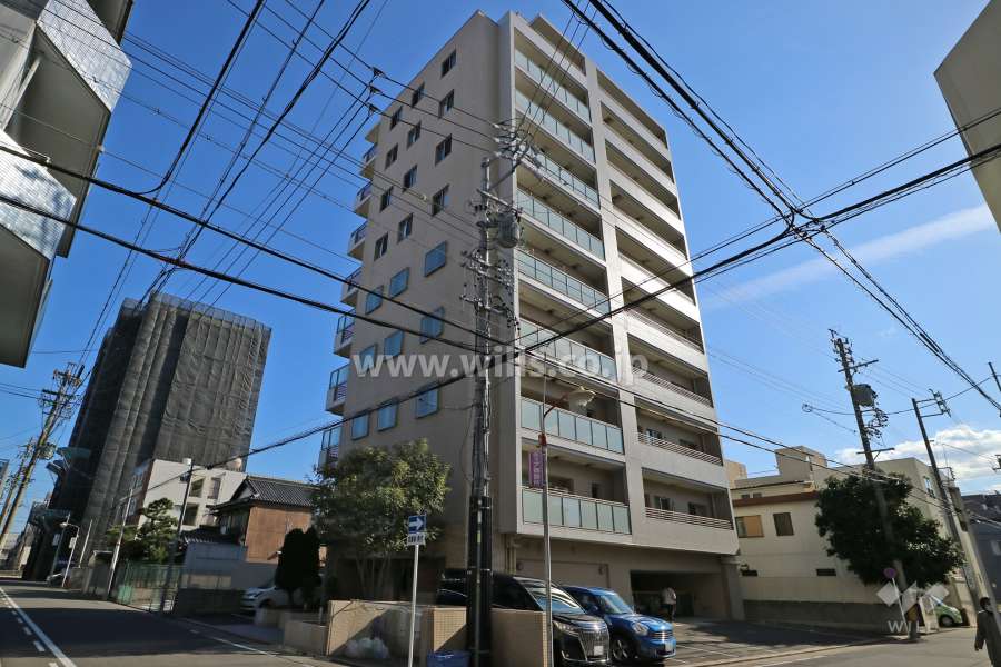 プラウド御器所紅梅町の外観(北西側から)