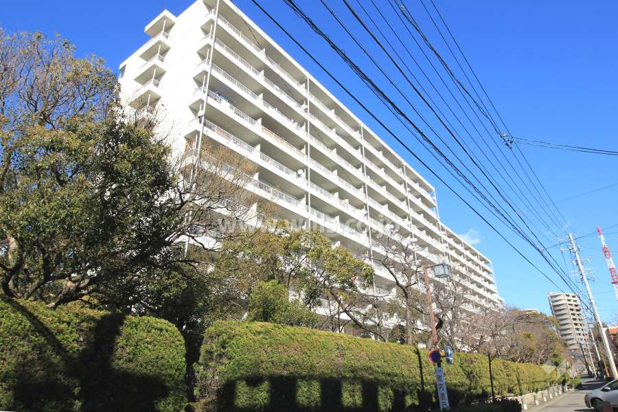 八事パークマンションの外観（南西側から）