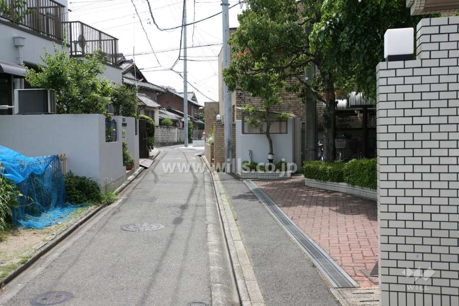 敷地南側の前面道路