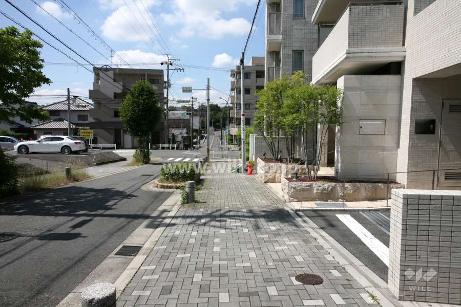 敷地東側の前面道路