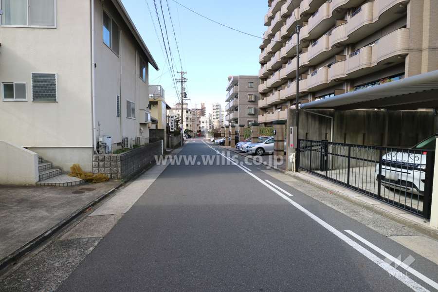 敷地南側の前面道路