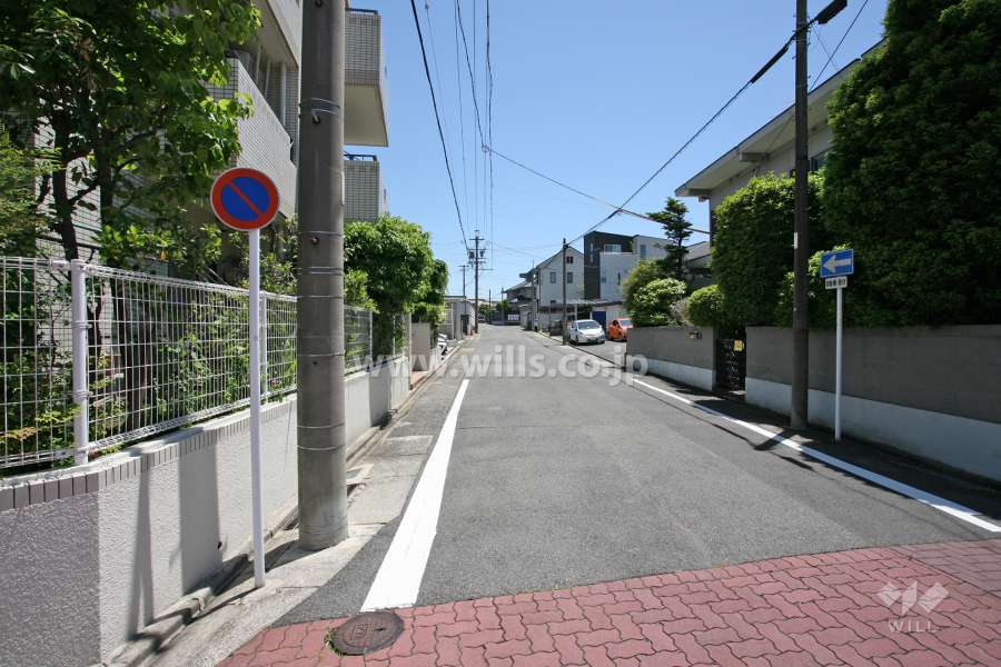 敷地南側の前面道路