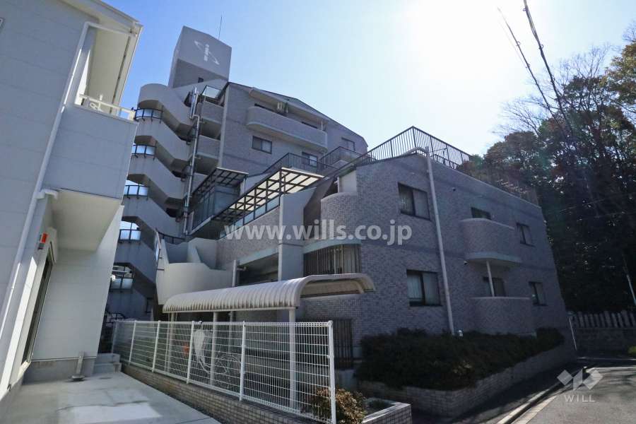 アメニティ川名の外観（北西側から）