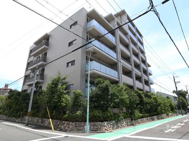 グランドメゾン川名ウエストレジデンスの外観（南西側から）