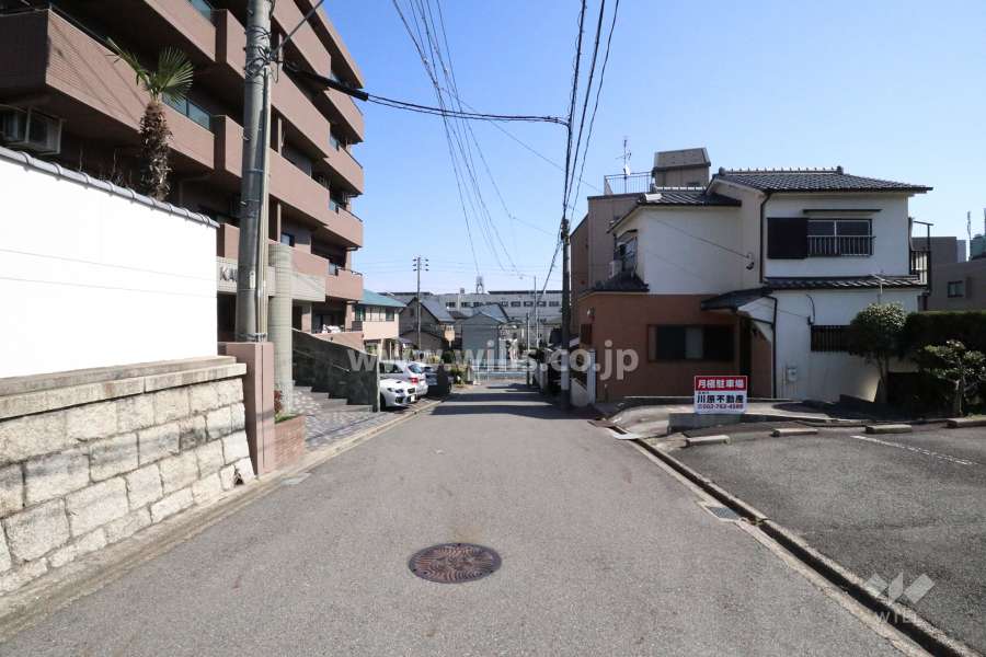 敷地南側の前面道路