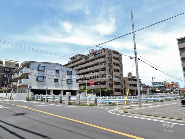 ライオンズガーデン川名本町の遠景（山崎川沿い）