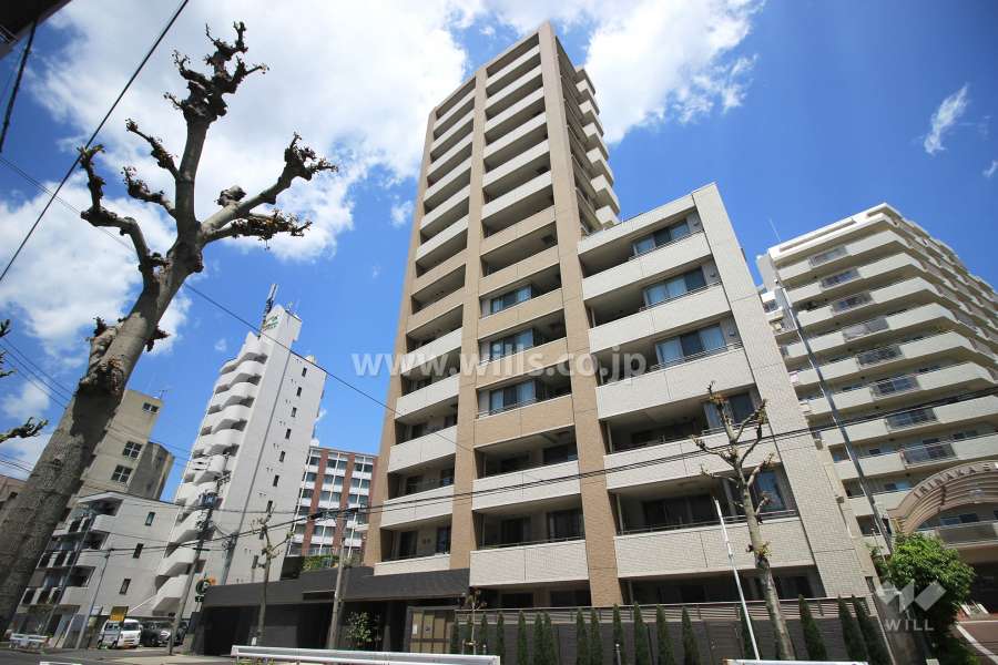 モアグレース滝川の外観（南側から）