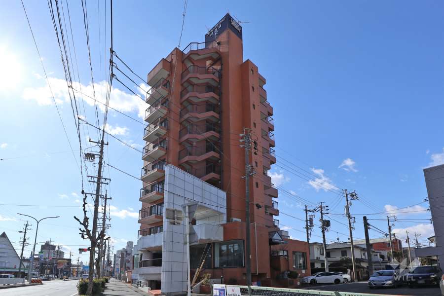 ライオンズマンション檀溪通の外観(北東側から）