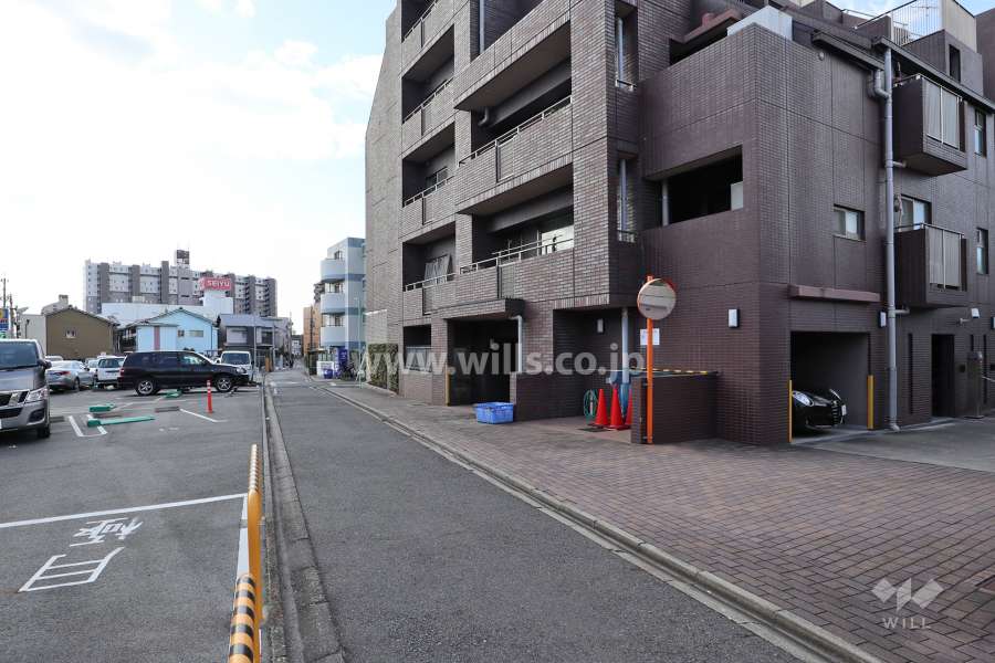 敷地東側の前面道路