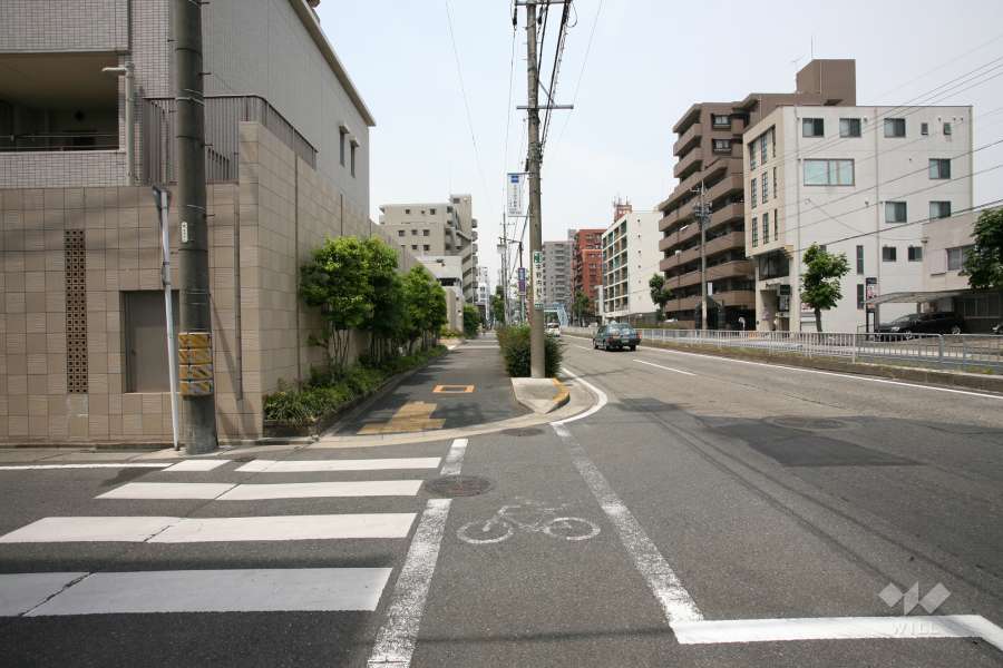 敷地北側の前面道路(藤成通)