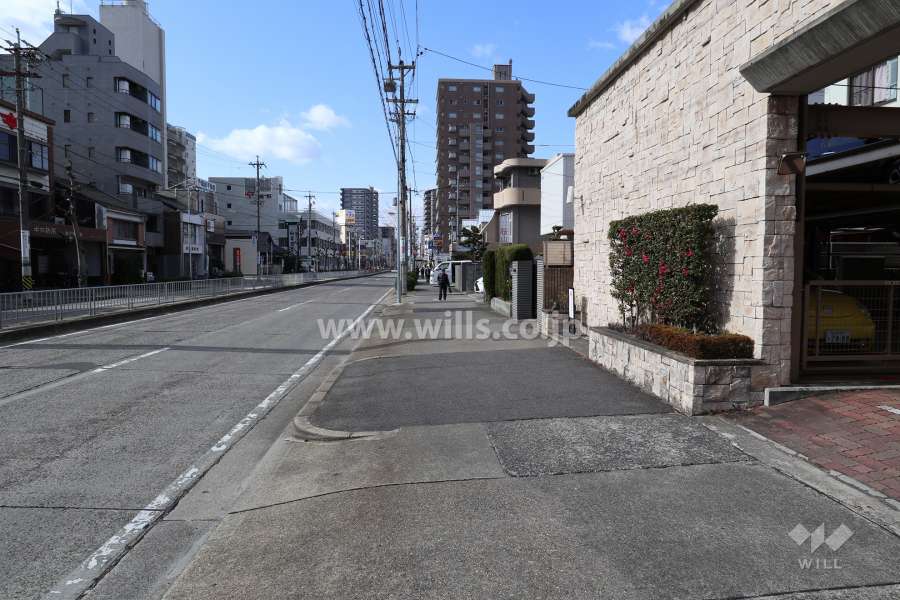 敷地南側の前面道路