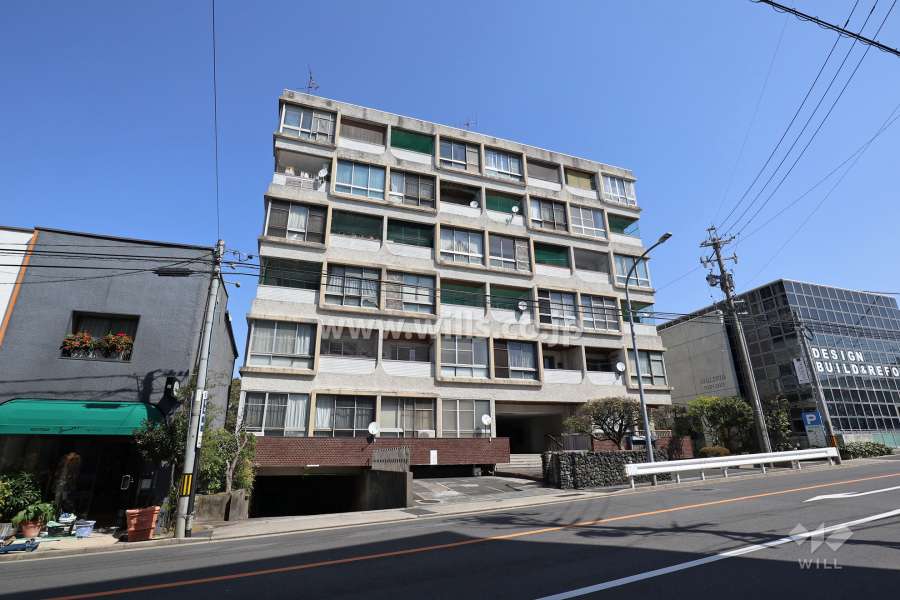 南山アビタシオンの外観（南西側から）