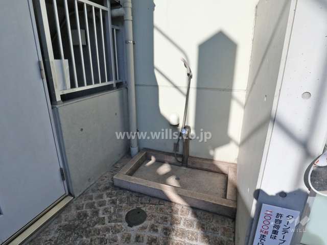 ペットの足洗い場