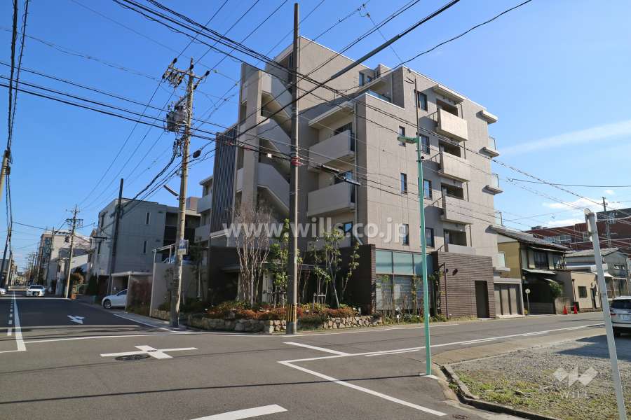 グランドメゾン明月町の外観(北西側から)