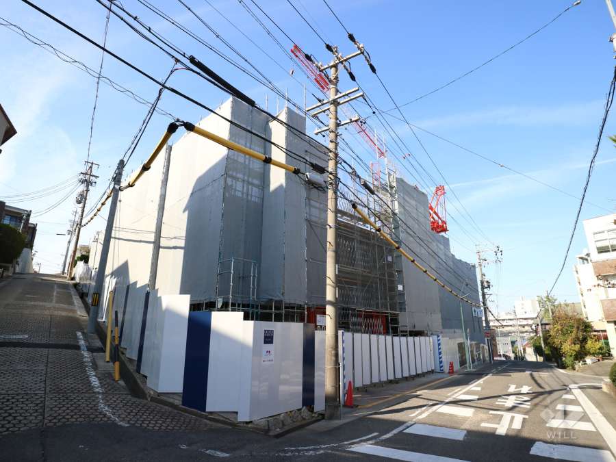 グランドメゾン東山ザ・テラスの外観（南東側から）