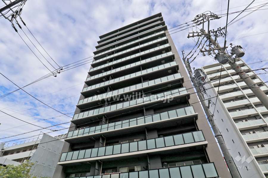 プラセシオン久屋大通公園の外観（南東側から）