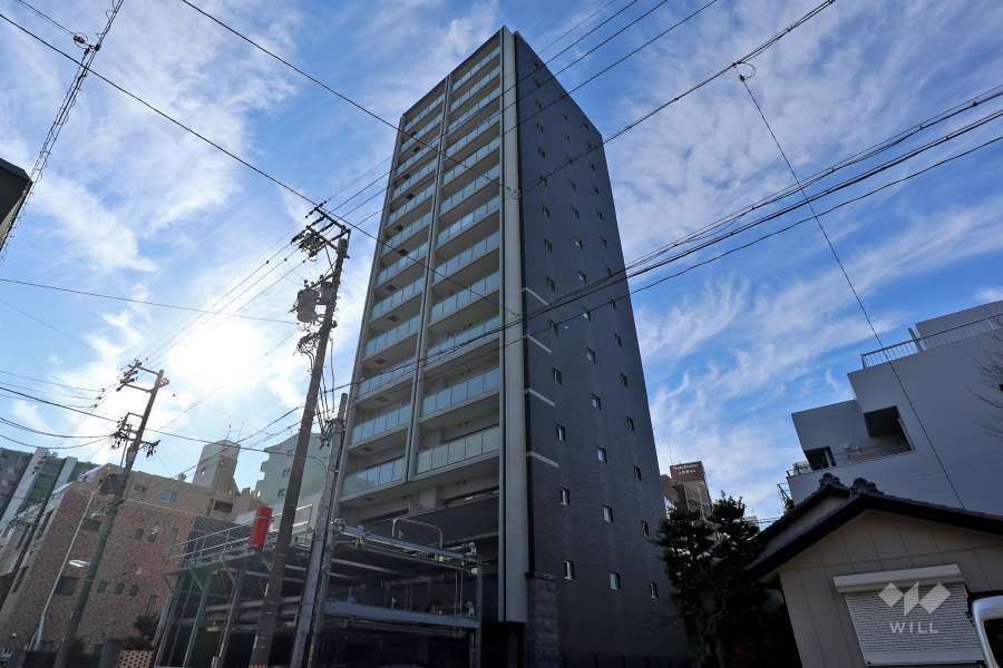 プレサンスロジェ鶴舞の外観（北東側から）