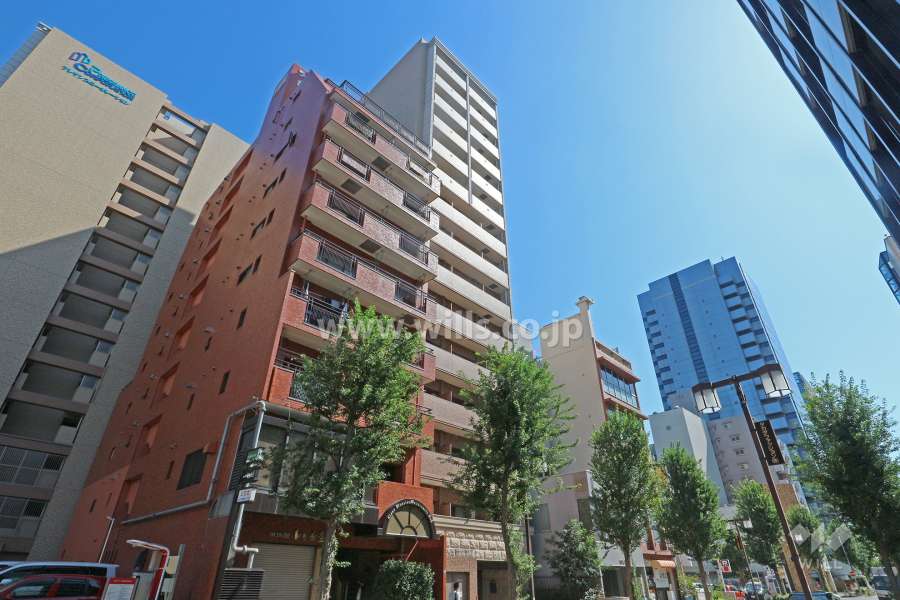 プレサンス丸の内レジデンスⅡの外観（北西側から）