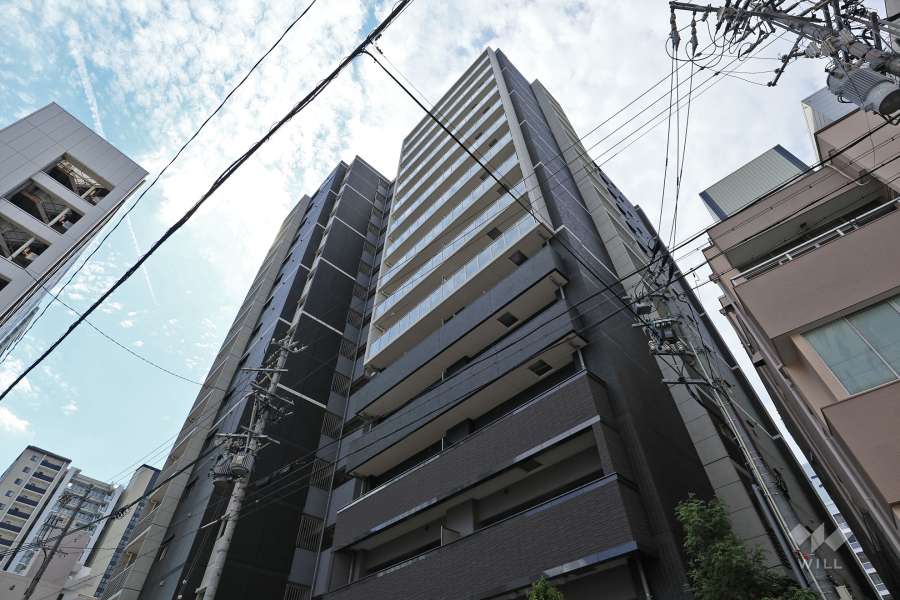 プレサンスロジェ上前津駅前Ⅱの外観（北東側から）