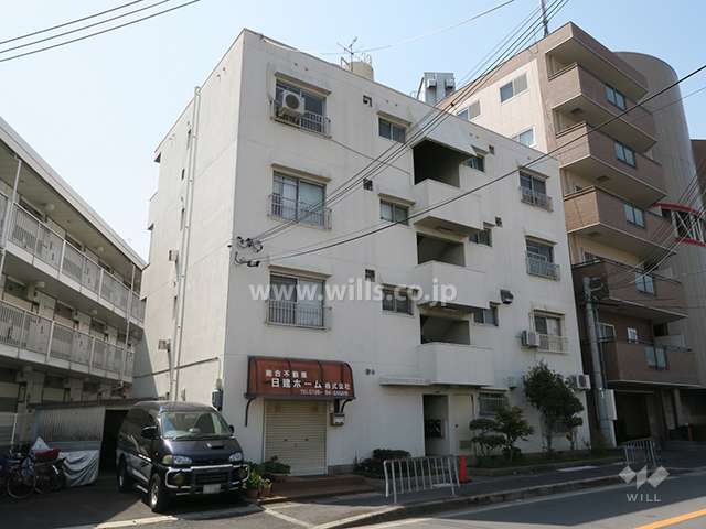 栗田マンションの外観（東側から）