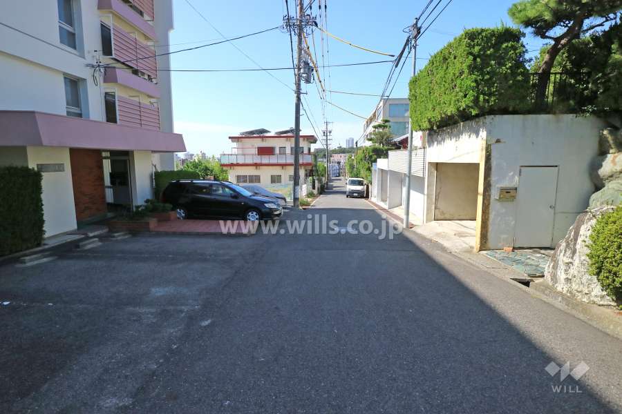 敷地北側の前面道路