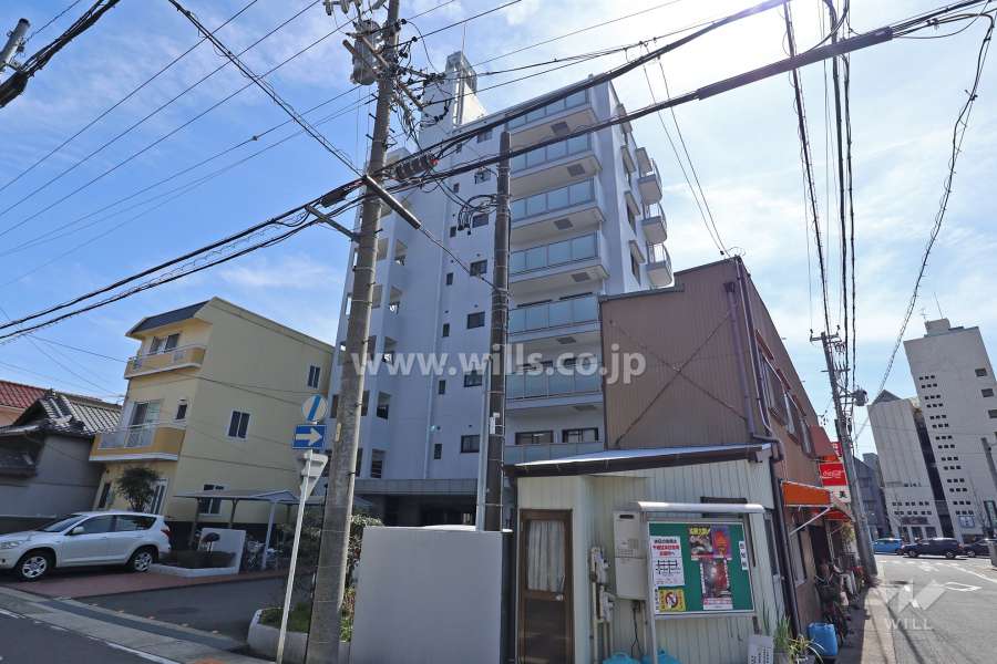 城山パークマンションの外観（北西側か）