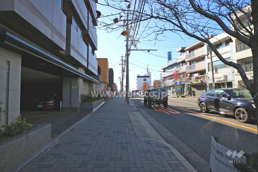 敷地北側の前面道路