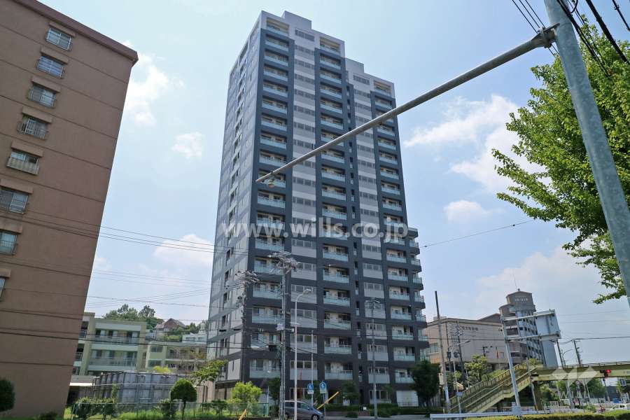 ヴィークステージ茶屋ヶ坂の外観（西側から）