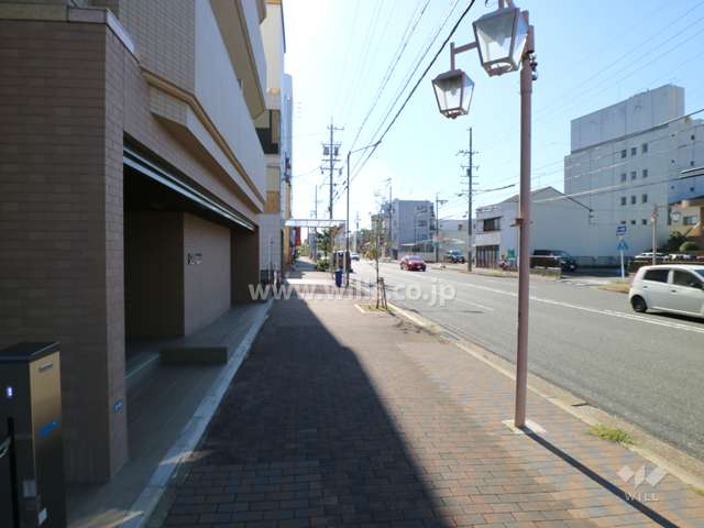 敷地南側前面道路