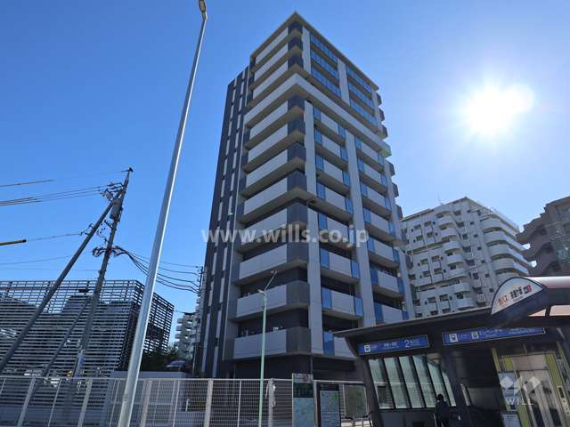 パークナード茶屋ヶ坂の外観(北西側から)