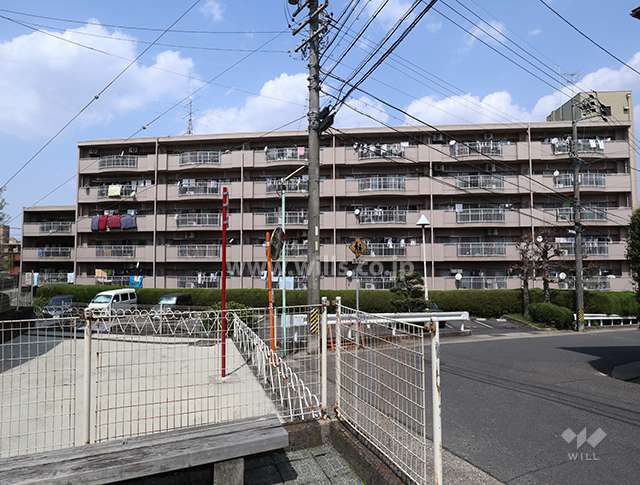 藤森西住宅Ｎ棟の外観(南側から)