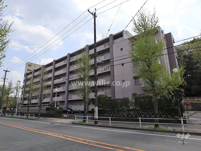 藤森西住宅Ｎ棟の外観(北西側から)