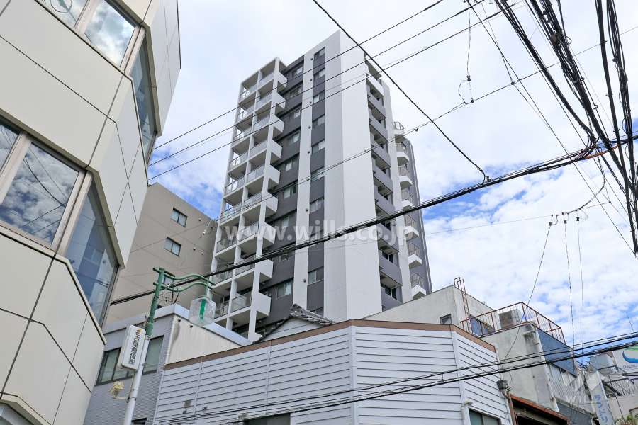 エステムプラザ名古屋・栄プレミアムの外観（南西側から）